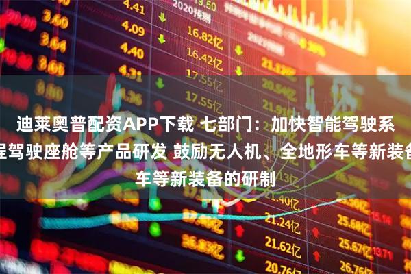 迪莱奥普配资APP下载 七部门：加快智能驾驶系统、远程驾驶座舱等产品研发 鼓励无人机、全地形车等新装备的研制