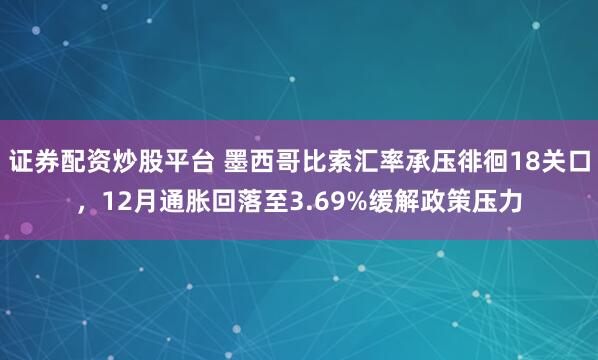 证券配资炒股平台 墨西哥比索汇率承压徘徊18关口，12月通胀回落至3.69%缓解政策压力