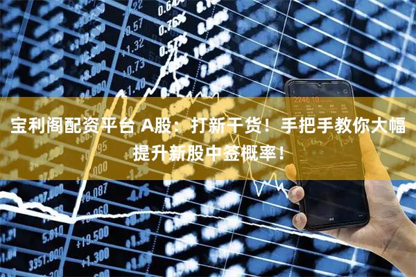 宝利阁配资平台 A股：打新干货！手把手教你大幅提升新股中签概率！